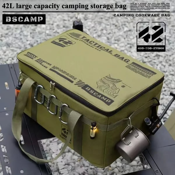 🔥Large Capacity Outdoor Folding Storage Bag Waterproof Portable Camping & Picnic Organizer