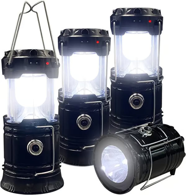 Collapsible LED Camping Lanterns Lightweight Waterproof Solar