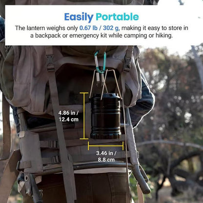 Collapsible LED Camping Lanterns Lightweight Waterproof Solar