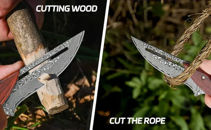 Damascus Steel Folding Knife🔪
