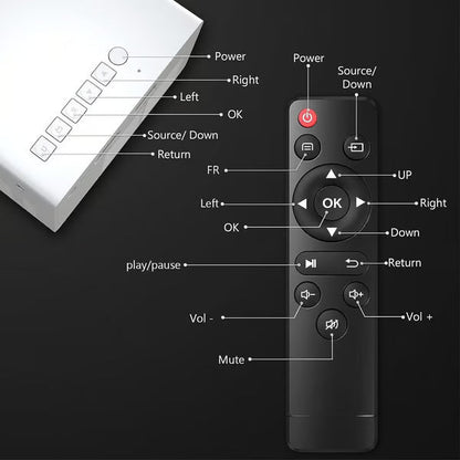 Portable Smart 1080P Movie Projector